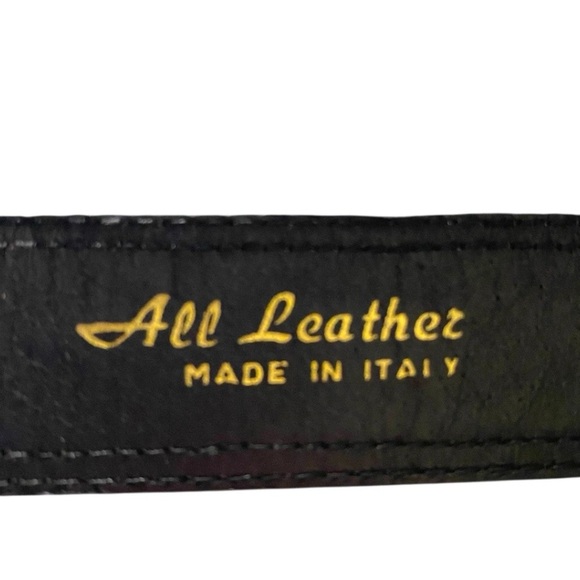 PAOLO DA PONTE Fenzi Genuine Leather Belt Made In Italy - Brown - 36 - Picture 4 of 8